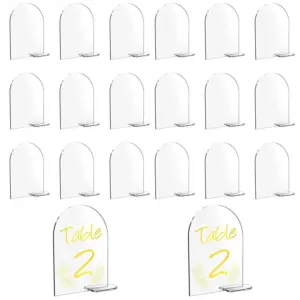 Acrylic Sign Holders for Events (4 x 6 Inches) 15 S2e2a84ee3b6b47d6b71756b357002abej