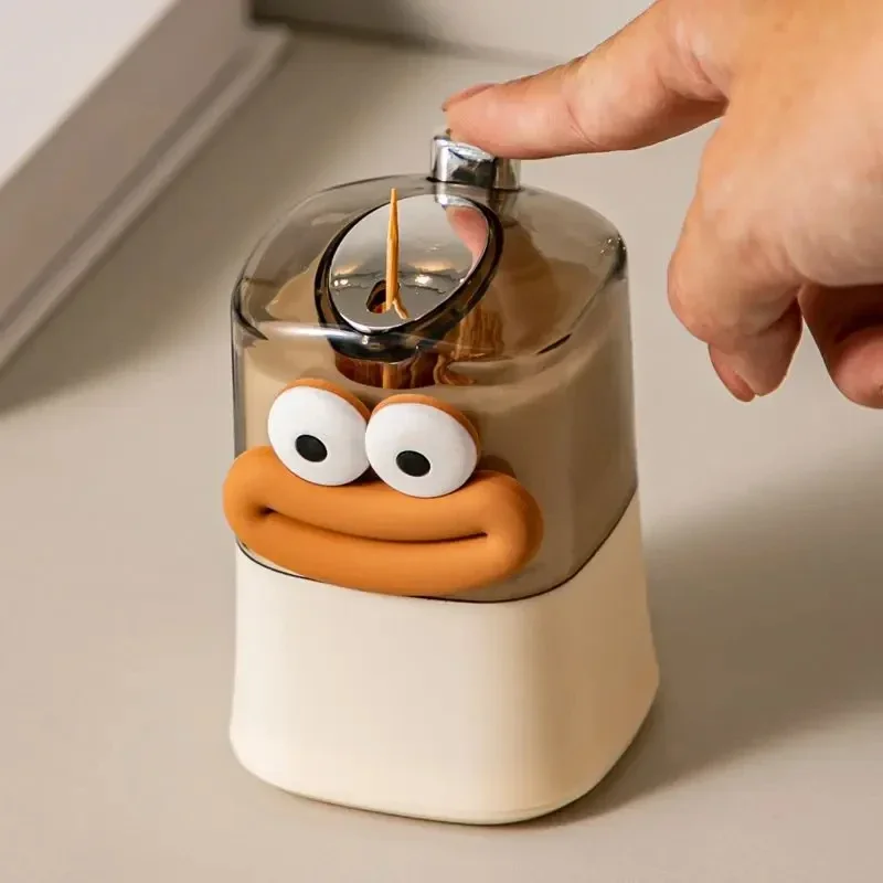 Whimsical Plastic Toothpick Dispenser with Cartoon Face 7 Whimsical Plastic Toothpick Dispenser with Cartoon Face - Image 7