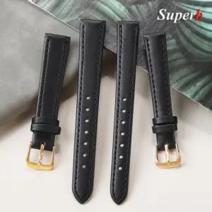 Premium Black Leather Watch Strap 8-24mm Wide 13 S2e61a7e7e0c445e9a30d5ab0164fe429k