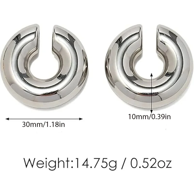 Bold Wide C-Shaped Vintage Ear Cuff for Women 4 Bold Wide C-Shaped Vintage Ear Cuff for Women - Image 4