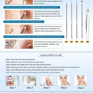 Stainless Steel Blackhead Removal Set for Skin 9 S2eb7c699f6d04af5a579aeae919a5f9eD