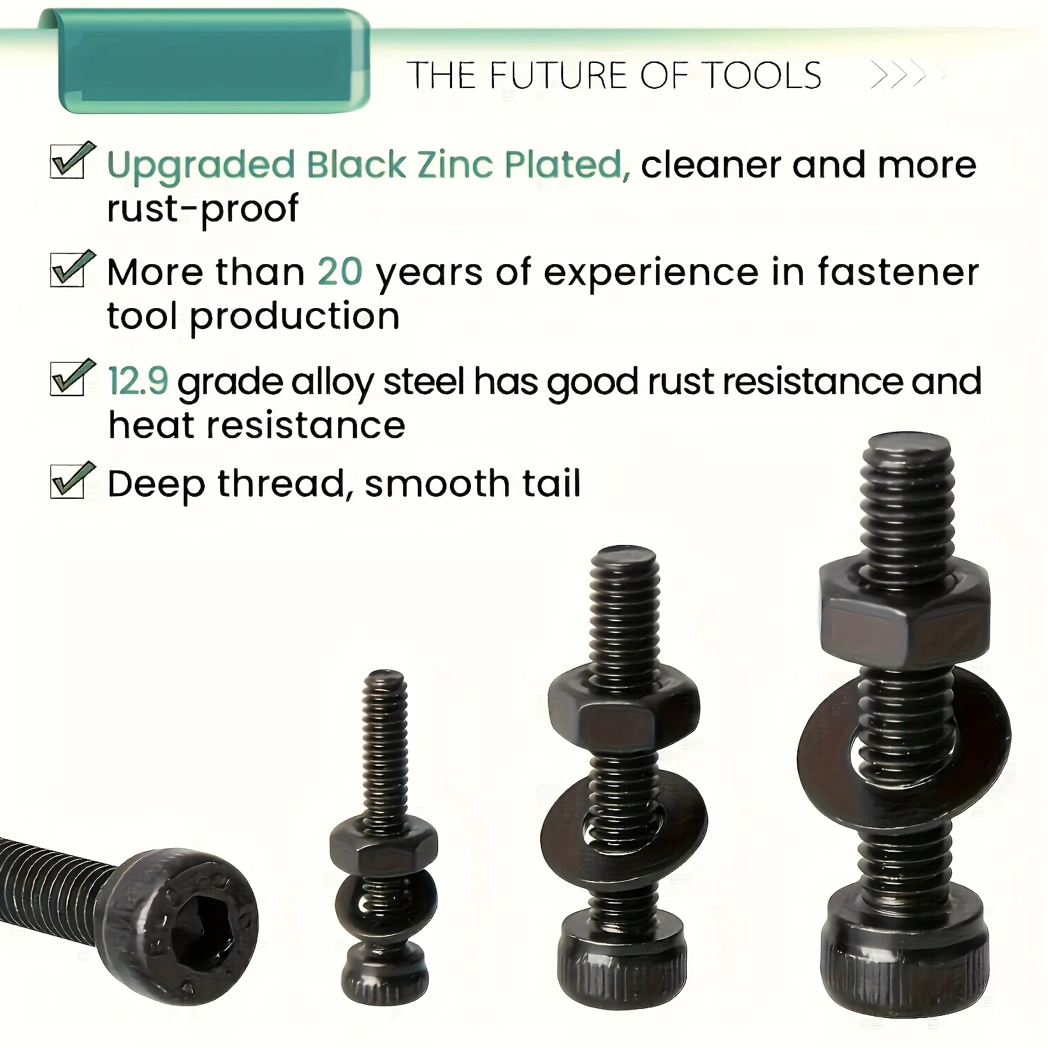 1260-Piece Metric Bolt Set for Metalworking 2 1260-Piece Metric Bolt Set for Metalworking - Image 2