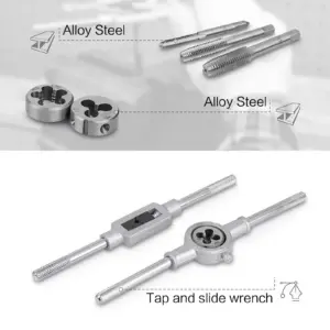 20-Piece Titanium Tap and Die Set for Precision Threading 13 S2fa49767851e4502ac7f712dec875b94D