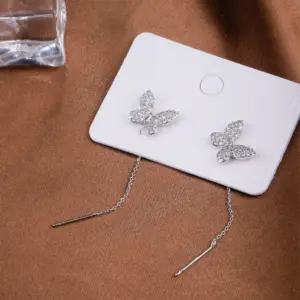 Silver Drop Earrings with Iridescent Cubic Pendants 15 S2fcd6adc6907444692c66a3ec5cc790cH