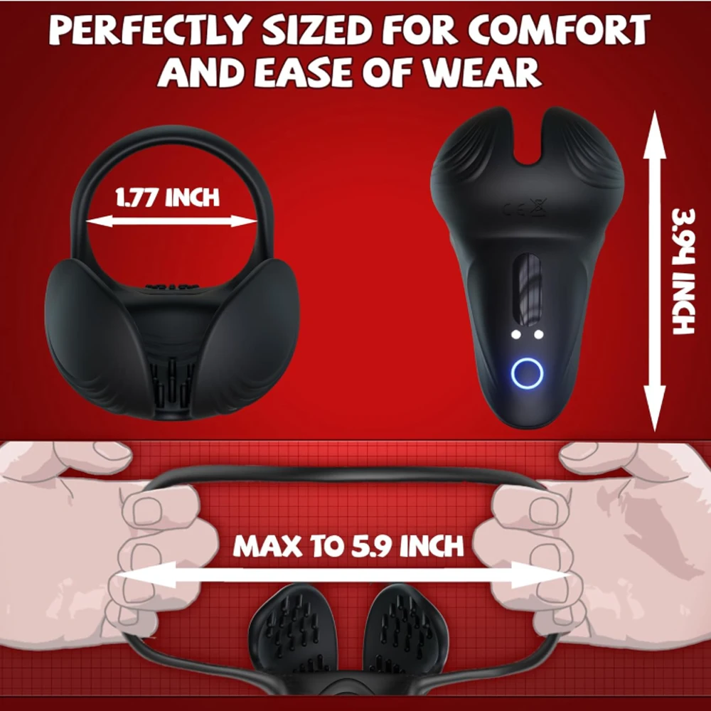 High-Tech Black Vibrating Cock Ring with Remote 5 High-Tech Black Vibrating Cock Ring with Remote - Image 5