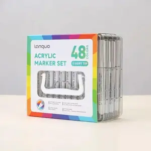 Vibrant Acrylic Marker Set in Multiple Colors 18 S30405377a27d4ec0be82274836f2a475j