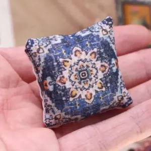 Colorful 1/12 Dollhouse Cushions for Decor 13 S30eef6a18bb4482280bd1eee30e35960i