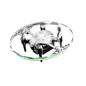 Vibrant Pink/White Stunt Drone with LED Lights 13 S30f4057154e648ddbd6fbf2934b08cdce