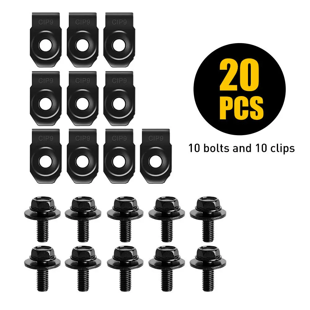 Automotive Fastener Set with Black Steel Clips 7 Automotive Fastener Set with Black Steel Clips - Image 7
