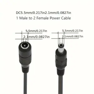 DC Power Splitter Cable for Security Systems 10 S31db0a4e7f08434fb7b15f9a5f597f7cJ