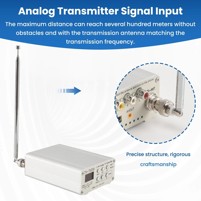 SODIAL Analog TV Transmitter 1080p 0.5-2W 5 SODIAL Analog TV Transmitter 1080p 0.5-2W - Image 5
