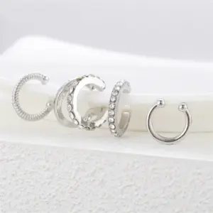 Minimalist Geometric Clip Earrings Set in Six Colors 12 S32661541e3454ff78fc94ab42e1ad3fd9