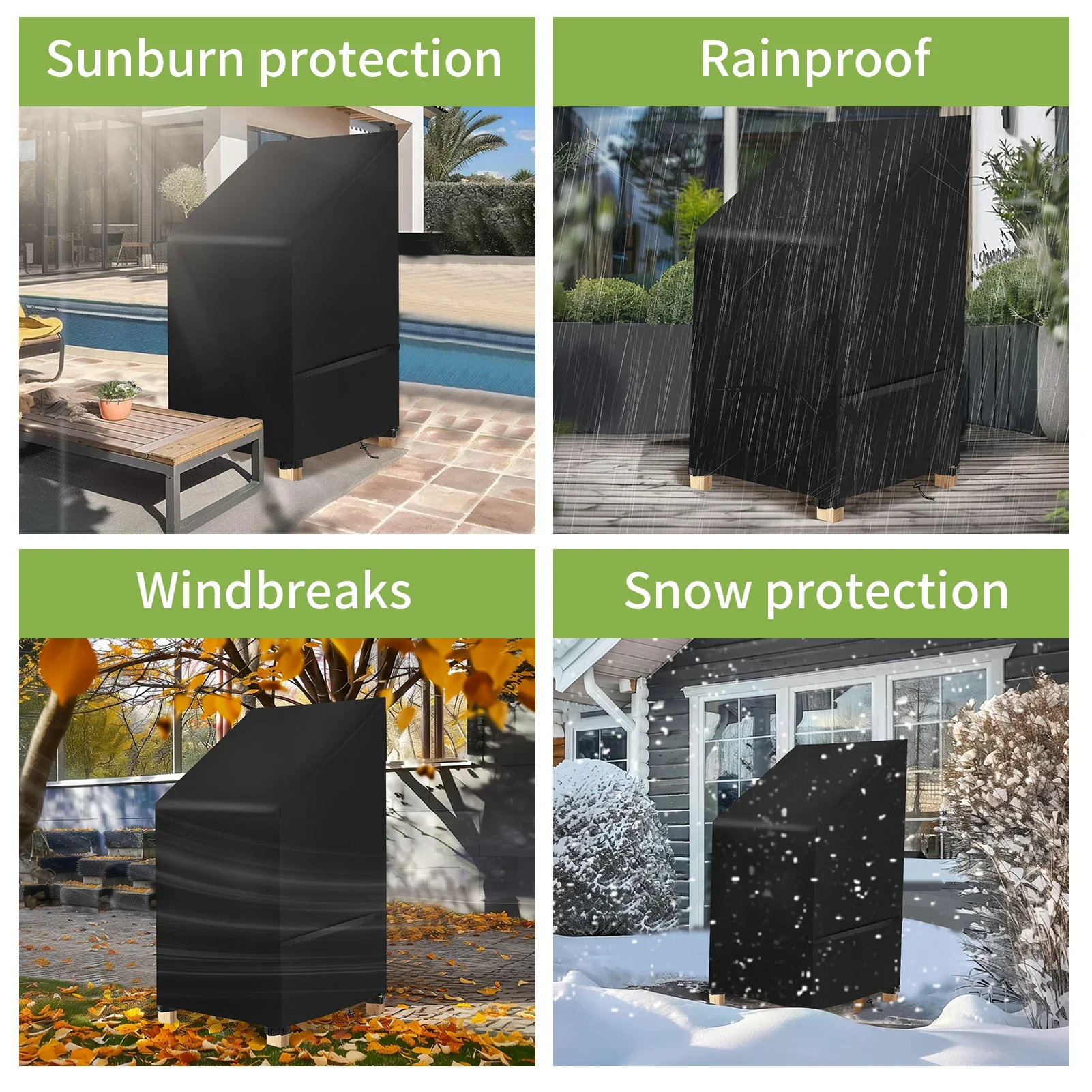 Waterproof Garden Chair Cover 65x80x120cm 5 Waterproof Garden Chair Cover 65x80x120cm - Image 5