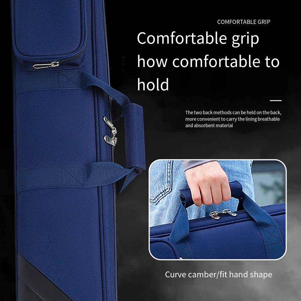 Black Oxford Pool Cue Case for Standard Cues 4 Black Oxford Pool Cue Case for Standard Cues - Image 4