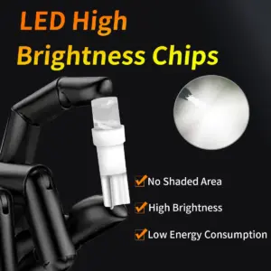 Vibrant Set of T5 Automotive LED Bulbs 12 S335ccb683932407fbee87d7017687c25I