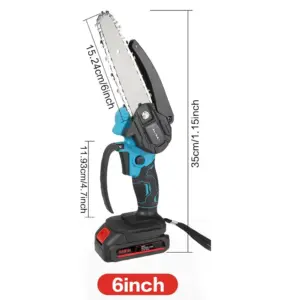 Mini Cordless Electric Chainsaw 4/6-Inch for Pruning 15 S33a6c3c3b97a4c3fa4b8ff4d4031de296