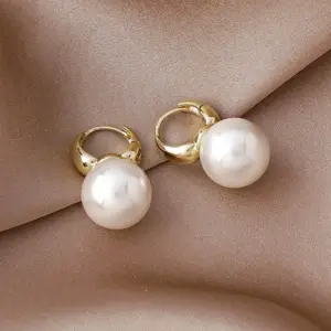 Gold Pearl Drop Earrings for Women 13 S3413a251e8364468b72fb7c531d48765p