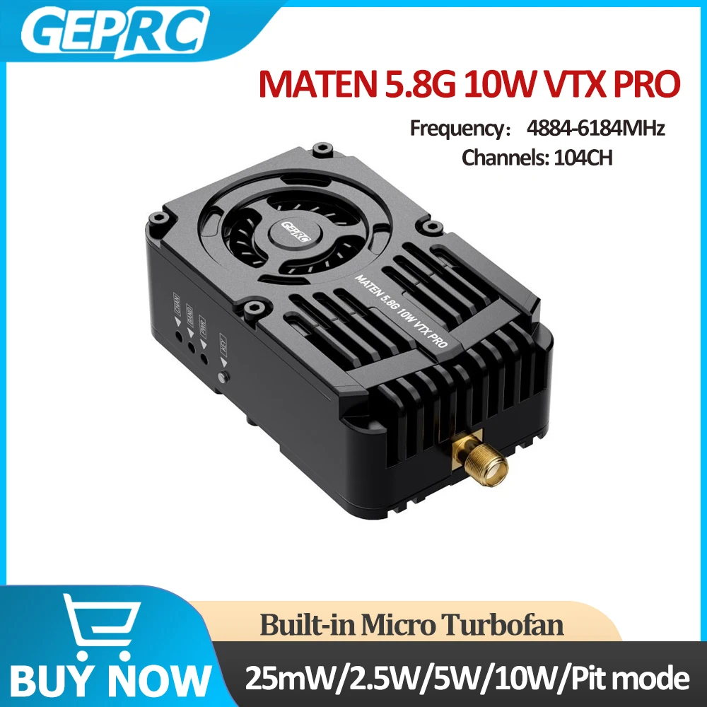 GEPRC MATEN 5.8G 10W VTX PRO for FPV Drones 1 GEPRC MATEN 5.8G 10W VTX PRO for FPV Drones