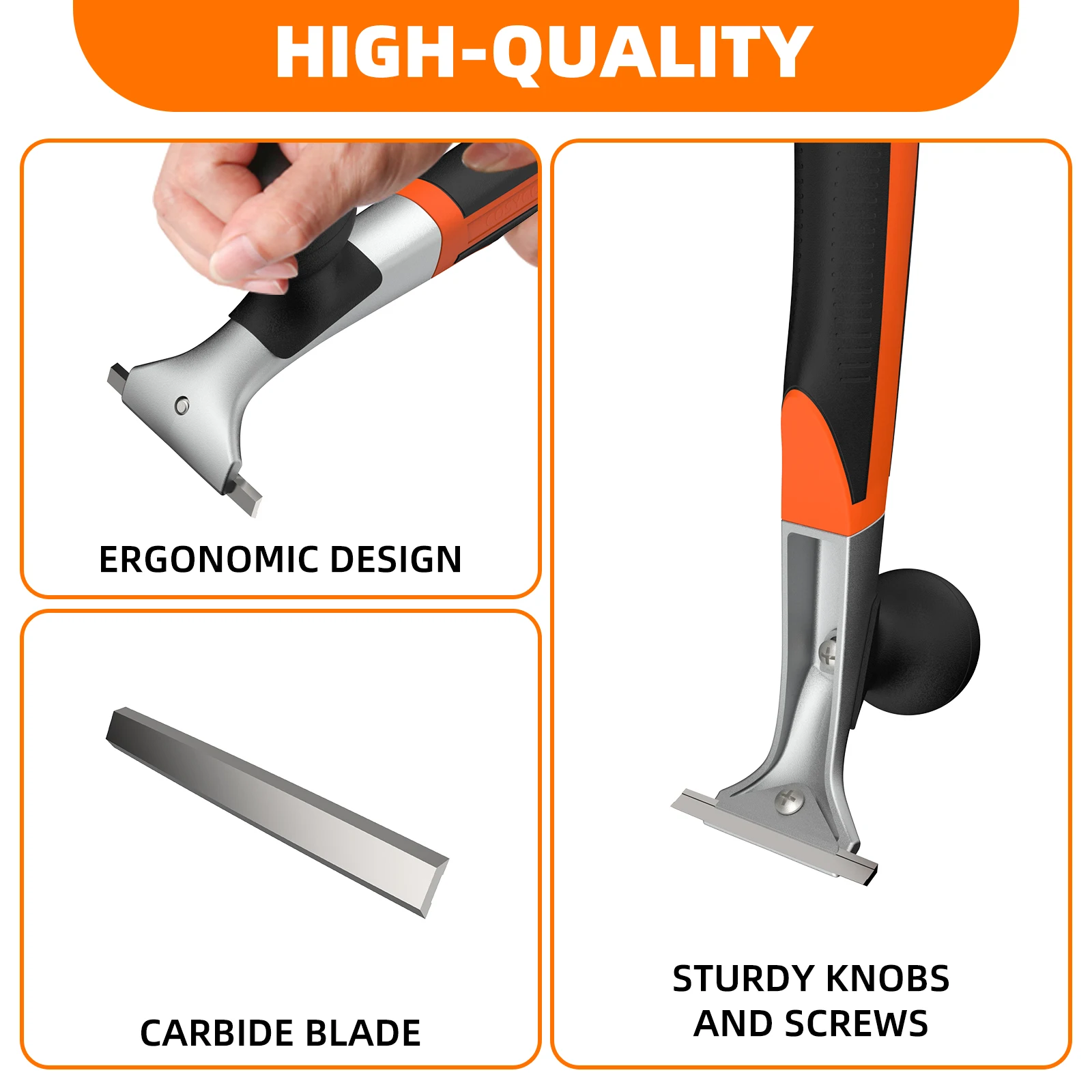 Viladepot Exterior Wall Scraper Tool with Stainless Steel Blade 4 Viladepot Exterior Wall Scraper Tool with Stainless Steel Blade - Image 4