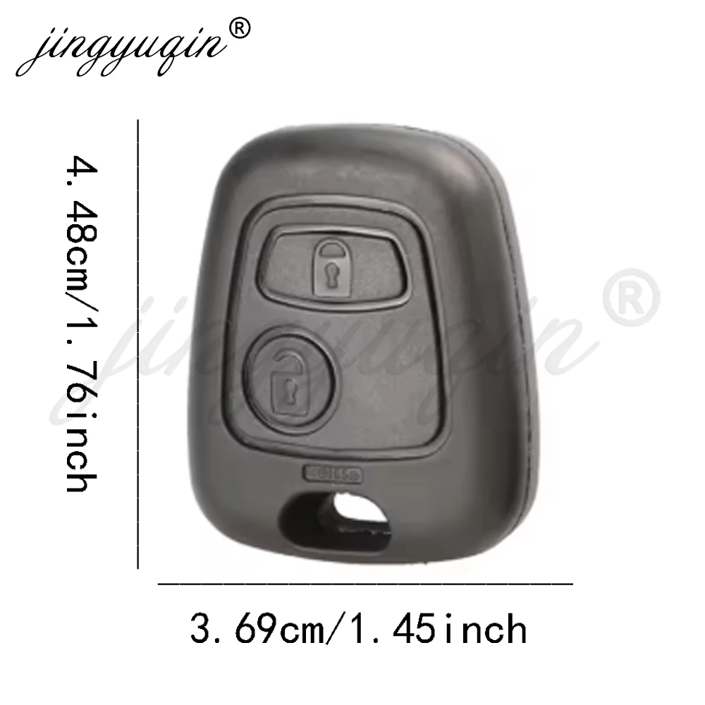 Black ABS Car Key Shell for Citroen, Peugeot, Toyota 2 Black ABS Car Key Shell for Citroen, Peugeot, Toyota - Image 2