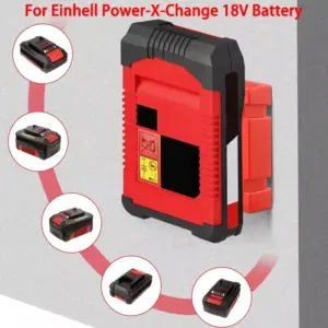 Red Battery Holder for Einhell Power X-Change 14 S34d312c6aa724aa88499995ec3d888e5h