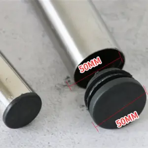 Black Plastic Furniture End Caps for 16-25mm Tubes 15 S352a5ed854254595a40fa5e514bb82b3W