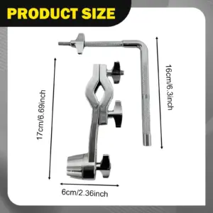 Silver Cymbal Stand Extension Clamp for Drummers 11 S356dbd389643401aad2956e40e17f145U