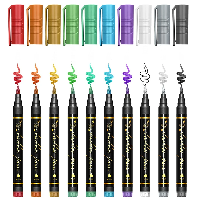 Vibrant 10-Color Face Paint Marker Set 5 Vibrant 10-Color Face Paint Marker Set - Image 5