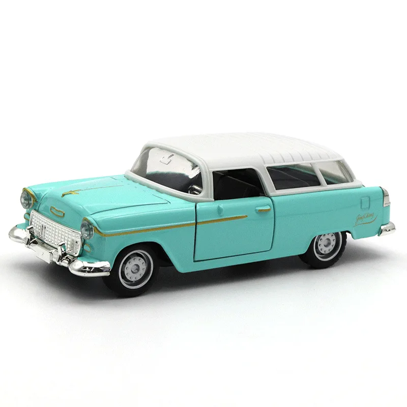 Vintage 1:32 Diecast Car Model in Blue 8 Vintage 1:32 Diecast Car Model in Blue - Image 8