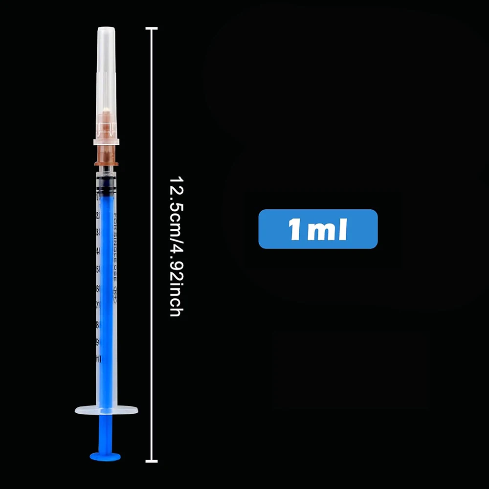 50-Pack Disposable 1mL Syringe Set with Needles 3 50-Pack Disposable 1mL Syringe Set with Needles - Image 3