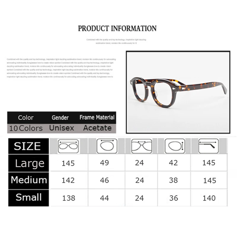 Vintage Unisex Acetate Optical Eyeglasses Frames 4 Vintage Unisex Acetate Optical Eyeglasses Frames - Image 4