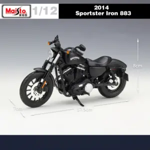 Maisto Iron 883 1:12 Diecast Motorcycle Model 10 S3633e2c50ad64feb8035b8a3df5a6f39F