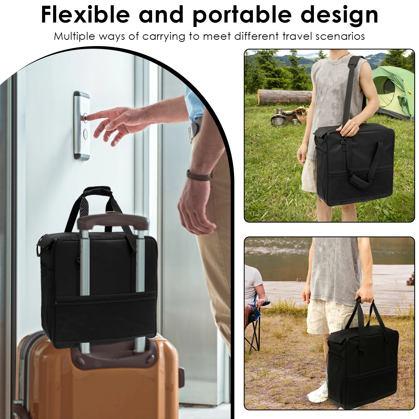 Black Slushie Machine Carrying Bag for SLUSHi FS300 & FS301 6 Black Slushie Machine Carrying Bag for SLUSHi FS300 & FS301 - Image 6