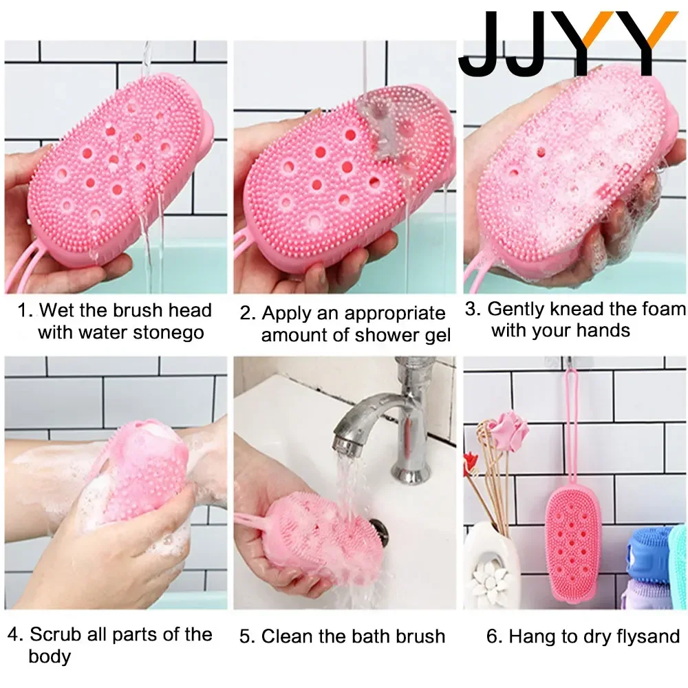 Silicone Body Scrub Brush with Gel Dispenser 2 Silicone Body Scrub Brush with Gel Dispenser - Image 2