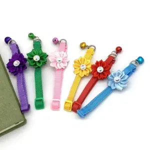 Vibrant Adjustable Pet Collar with Floral Accent 14 S36984539fc5f414bb6b1c5685f5d2905c