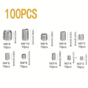 Stainless Steel M2x3 Hex Set Assortment 10 S36af2f65323a4d20b42843258b821020G