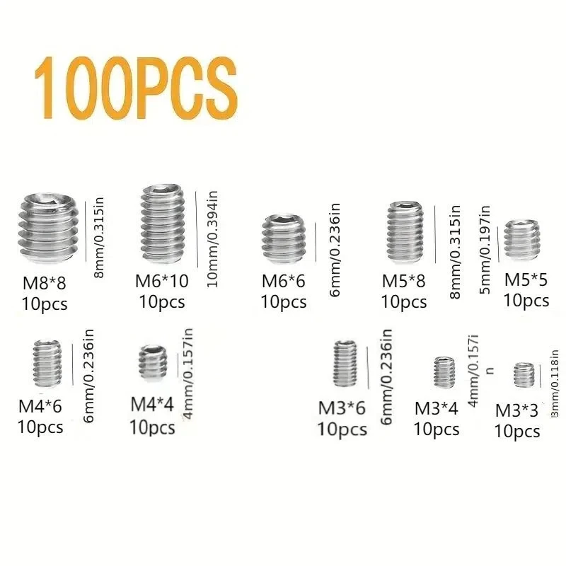 Stainless Steel M2x3 Hex Set Assortment 5 Stainless Steel M2x3 Hex Set Assortment - Image 5