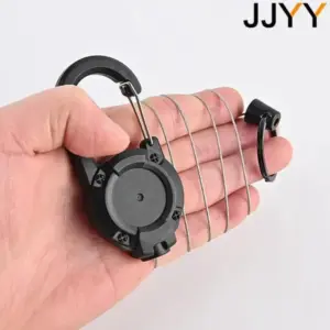 Black Retractable Keychain with Alloy Frame 14 S36ff2072ced440ed86f0704725ef905eV