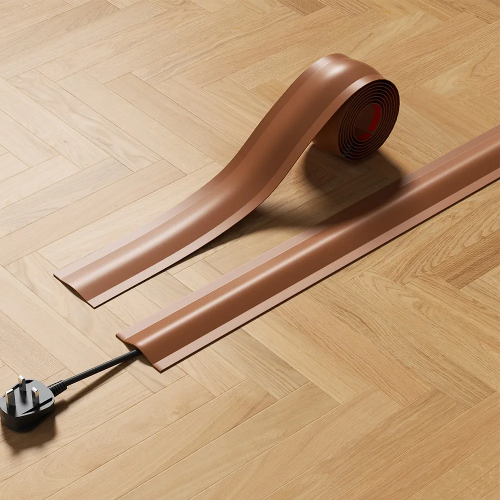 Brown PVC Cable Cover 4.2cm x 100cm 1 Brown PVC Cable Cover 4.2cm x 100cm