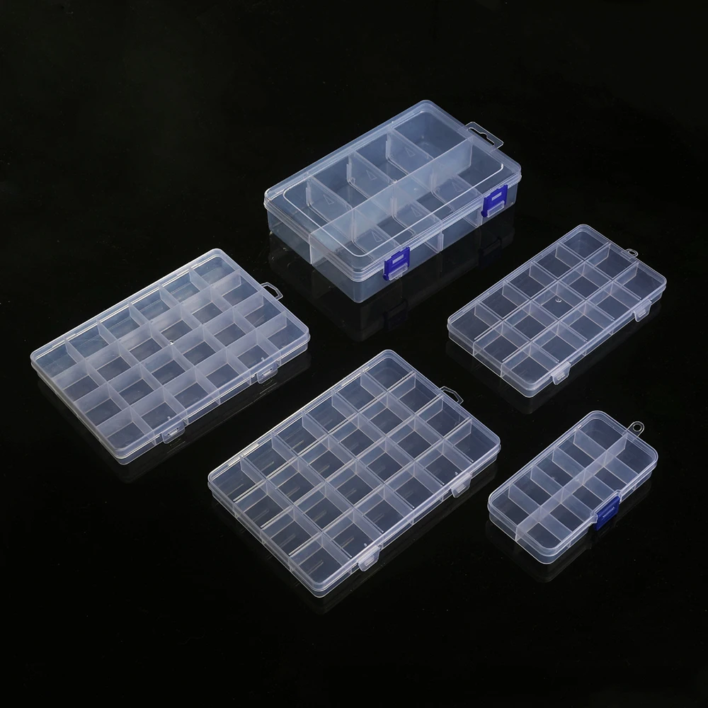 24-Grid Clear Plastic Storage Organizer 6 24-Grid Clear Plastic Storage Organizer - Image 6