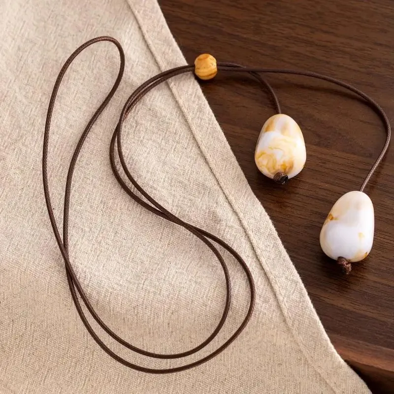 Vintage Organic Pendant Necklace with Geometric Charm 5 Vintage Organic Pendant Necklace with Geometric Charm - Image 5