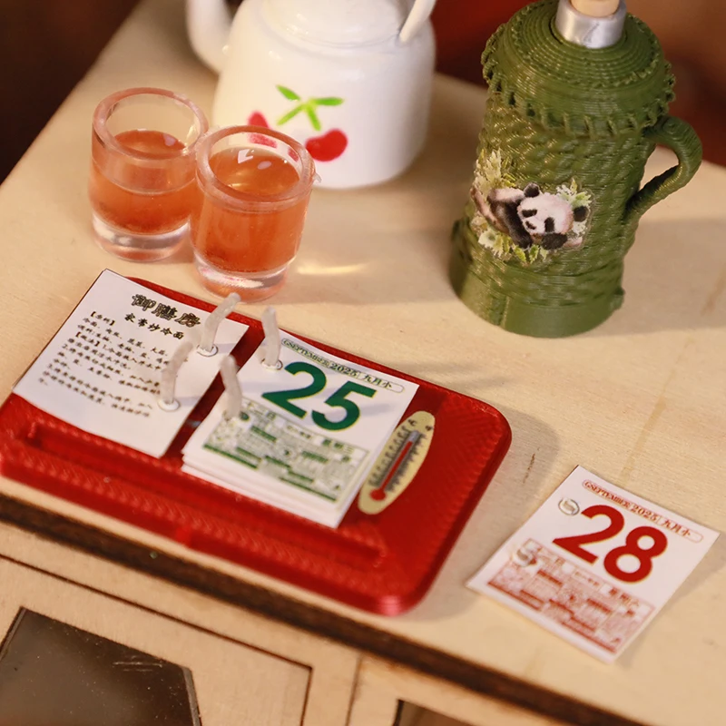 Miniature Dollhouse Calendar Scene Accessory 2 Miniature Dollhouse Calendar Scene Accessory - Image 2