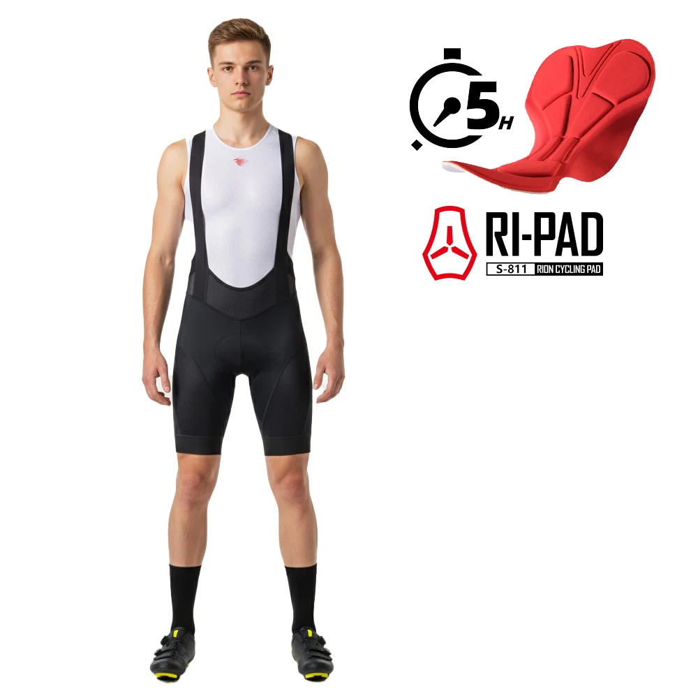 RION Men's Cycling Bib Shorts with Advanced Pads 8 RION Men's Cycling Bib Shorts with Advanced Pads - Image 8