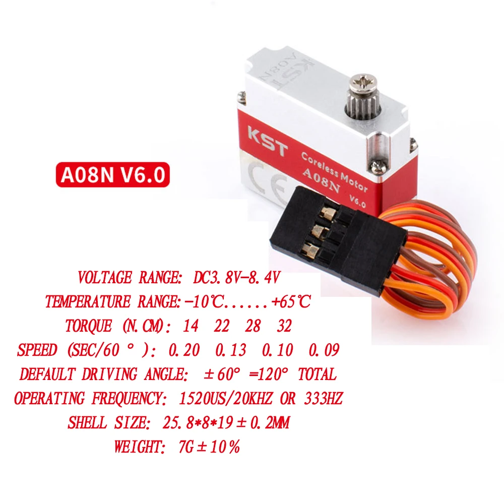 KST A08H/ A08N V6.0 Micro Servo 3.2kgf·cm 5 KST A08H/ A08N V6.0 Micro Servo 3.2kgf·cm - Image 5
