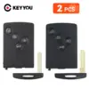 Renault Key Shell Case Set for Models Koleos, Clio