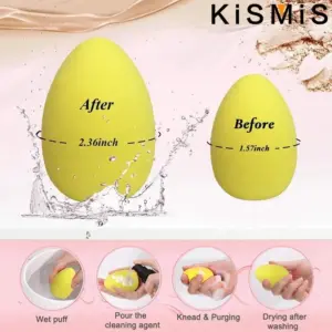 Pastel Makeup Sponge Set with Transparent Container 14 S39889a6965c54be48e2a87a98d63fde2g
