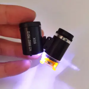 60X Mini Pocket LED UV Jeweler's Loupe 9 S3997027eb1894dbf85781f0dba8aab9c8