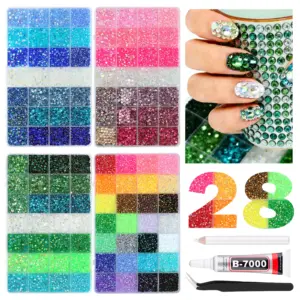 Vibrant Resin Rhinestone Set with AB Colors 11 S39a0951b63974f8daa590693f7bcb1b3W