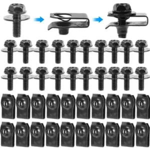 Black Automotive Fastener Pack for Cars and Trucks 10 S3a1580bbde7b490190709f5fd3343e44L 1