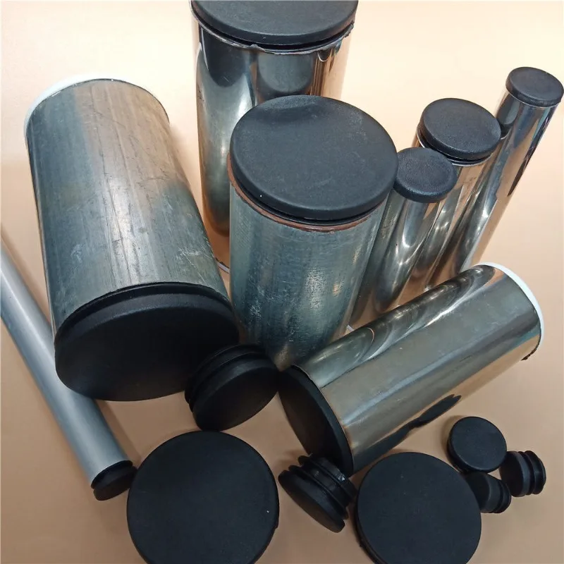 Black Plastic Furniture End Caps for 16-25mm Tubes 3 Black Plastic Furniture End Caps for 16-25mm Tubes - Image 3